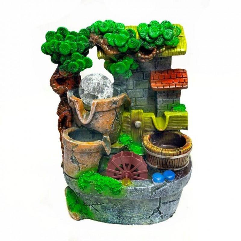 Фонтан декоративный Каменная хижина 17*18*27 3-1-028 фото 1 &mdash; Egidius.ru