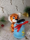 Музыкальная механическая копилка тигр 11см 280-908 фото 3 — Egidius.ru