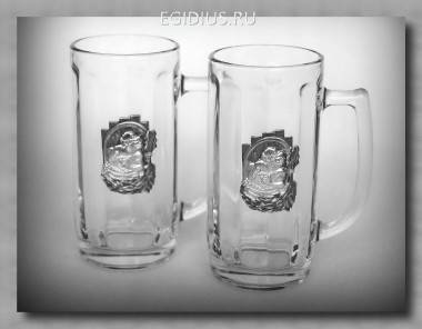 Набор пивных кружек 55109 &quot;С лёгким паром&quot; 300мл.  72-0062 — Egidius.ru