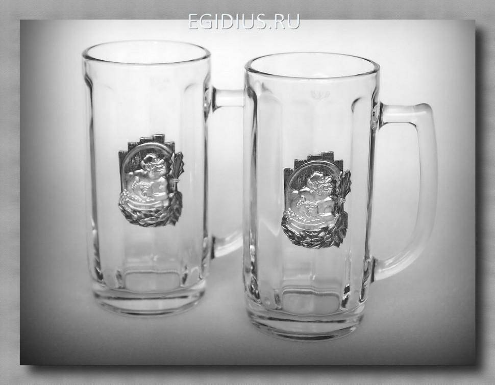 Набор пивных кружек 55109 "С лёгким паром" 300мл.  72-0062 фото 1 — Egidius.ru