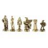 Шахматный набор "Древняя Спарта"  (патинирован. мет. доска "Греция", 28х28, дер. короб, фигуры золото/серебро) 31-0803 фото 2 — Egidius.ru