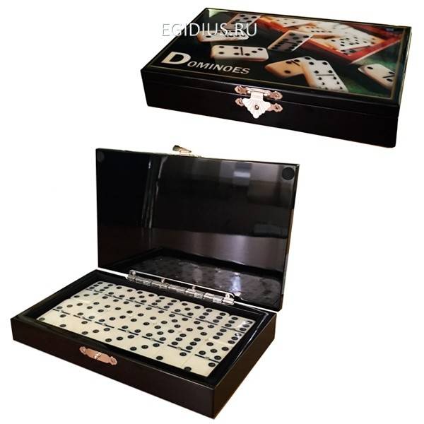 Настольная игра Домино, L19,7 W12,4 H3,1 см 81-5430 фото 1 — Egidius.ru