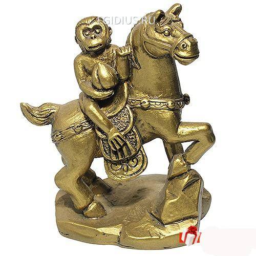 Нэцкэ "Обезьяна на лошади" 20-5012 фото 1 &mdash; Egidius.ru