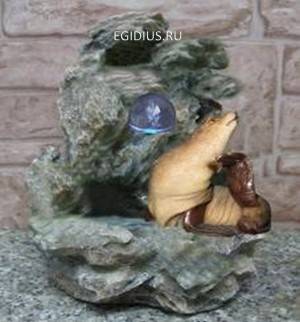 Фонтан с помпой   Морской котик на пляже 10-0429 фото 1 &mdash; Egidius.ru