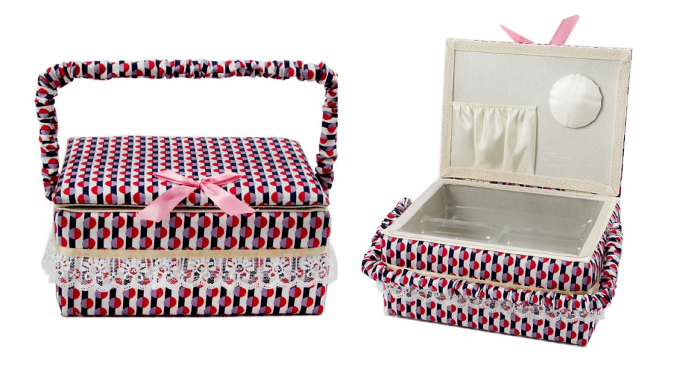 Шкатулка для рукоделия Сундучок 22*17*11см  115-059 фото 1 — Egidius.ru