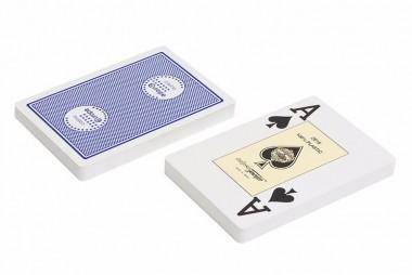 Карты &quot;Fournier 2818 Casino Europe&quot;, 100% пластик, синяя рубашка 4-6-013 — Egidius.ru