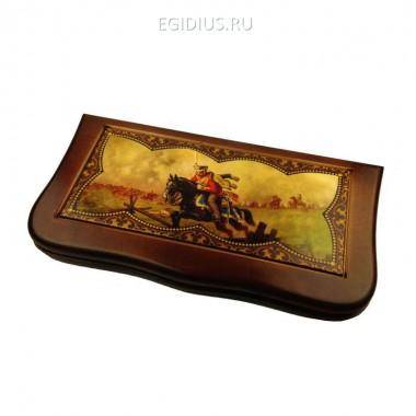 Нарды резные &quot;Гусарские&quot; в дер. коробе 31-1054 — Egidius.ru