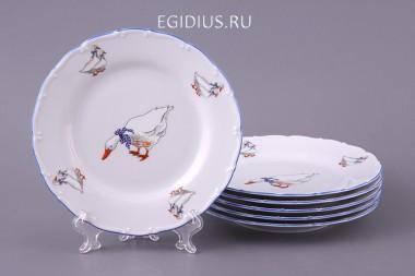 Набор тарелок из 6 шт.&quot;гуси&quot; диаметр=19 см. 300-499 — Egidius.ru