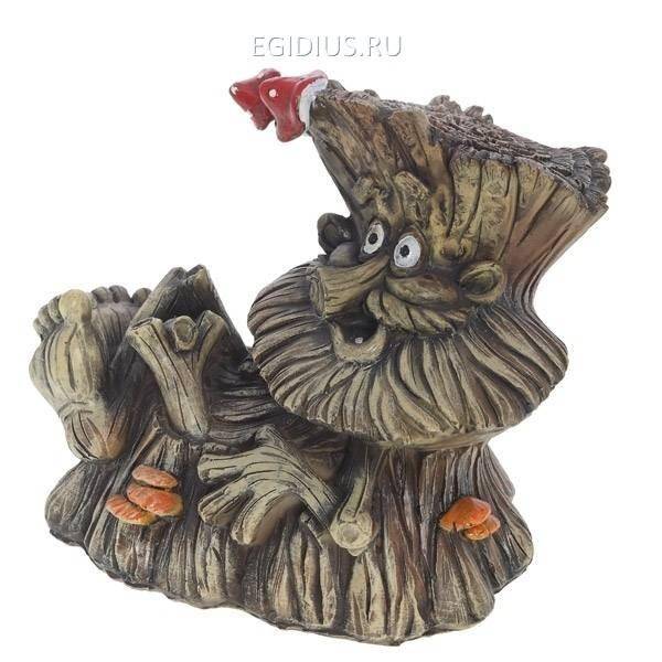 Фигура для сада и дачи Пенек-лесовичек №1 L22W13H19 см 81-6145 фото 1 — Egidius.ru