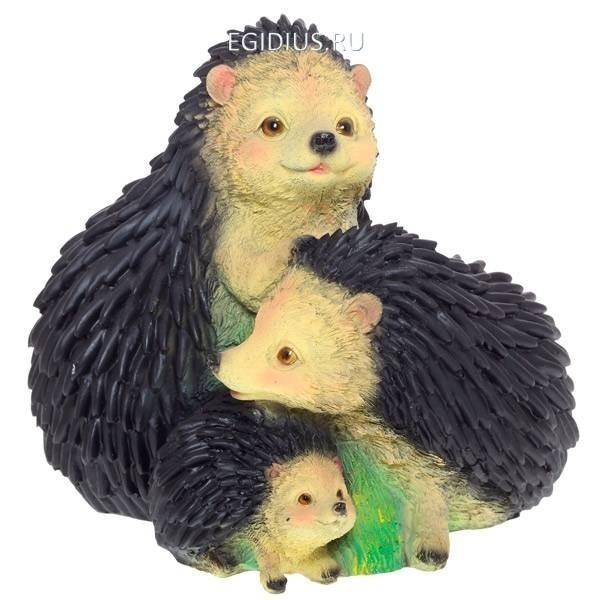 Фигура садовая "Три ежика" 81-6247 фото 1 — Egidius.ru