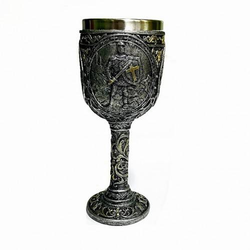 Кубок "Рыцарь" из полистоуна, колба из нержавеющей стали , 200мл 3-4-022 фото 1 &mdash; Egidius.ru