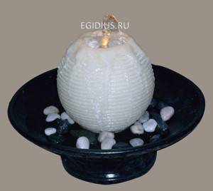 Фонтан с помпой   Композиция "Круглая свеча", подсветка 10-0541 фото 1 &mdash; Egidius.ru