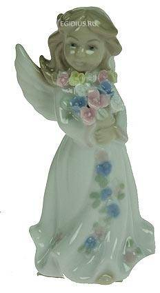 Статуэтка "Ангелочек", фарфор 10см  113-022 фото 1 — Egidius.ru