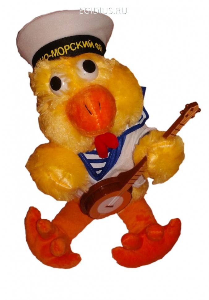 Механическая поющая игрушка "Петух с гитарой" символ 2017 года 280-763 фото 1 — Egidius.ru