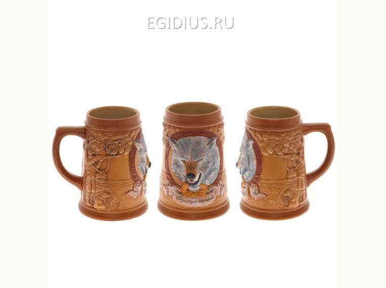 Кружка пивная "Волк", 550мл 80-0503 фото 1 — Egidius.ru