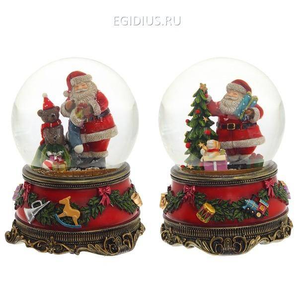 Шар дед мороз, 100 мм, 2 в. 81-1158 фото 1 — Egidius.ru