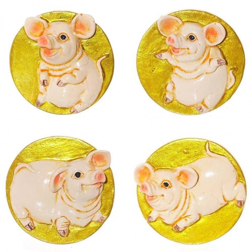 Магнит "Свинка", L4 W1 H4см, 4в 82-0389 фото 1 — Egidius.ru