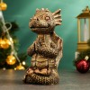 Копилка "Дракончик медитирует" (бронза) 14.5*9*8см 81-3230 фото 2 — Egidius.ru