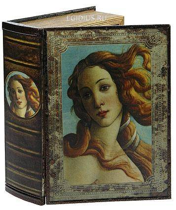 Шкатулка-фолиант "Афродита" 22*16*7см 110-317 фото 1 — Egidius.ru