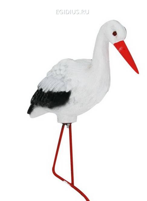 Садовая фигура: Аист большой 90x23x67 см. 50-0170 фото 1 &mdash; Egidius.ru