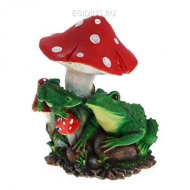 Садовая фигура Две лягушки под грибом, Н37 см 81-6046 — Egidius.ru