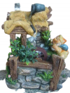 Фонтан с помпой Лесной гномик у домика 16*15*21CM 10-0482 фото 2 &mdash; Egidius.ru