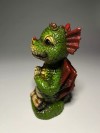 Копилка "Дракончик медитирует" (зеленый)  14,5*9*8см 81-3231 фото 2 — Egidius.ru