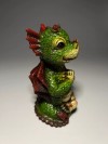 Копилка "Дракончик медитирует" (зеленый)  14,5*9*8см 81-3231 фото 4 — Egidius.ru
