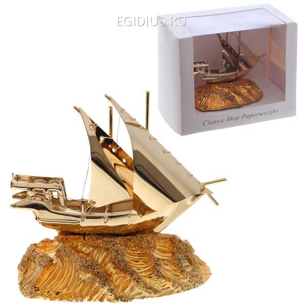 Фигурка декоративная "Корабль", 14х9х12 81-0540 фото 1 — Egidius.ru