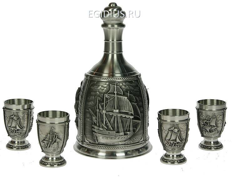 Подарочный набор для водки Фрегат 112-042 фото 1 — Egidius.ru Подарочный набор для водки Фрегат 112-042 фото 1 — Egidius.ru
