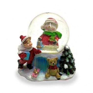 Новогодний шар со снегом  6*5*6см 3-1-240 — Egidius.ru