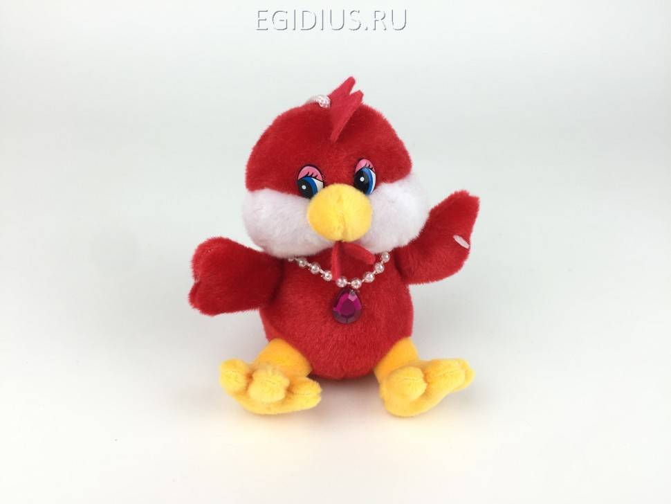 Мягкая игрушка Курочка с бусами 11см 281-013 фото 1 — Egidius.ru