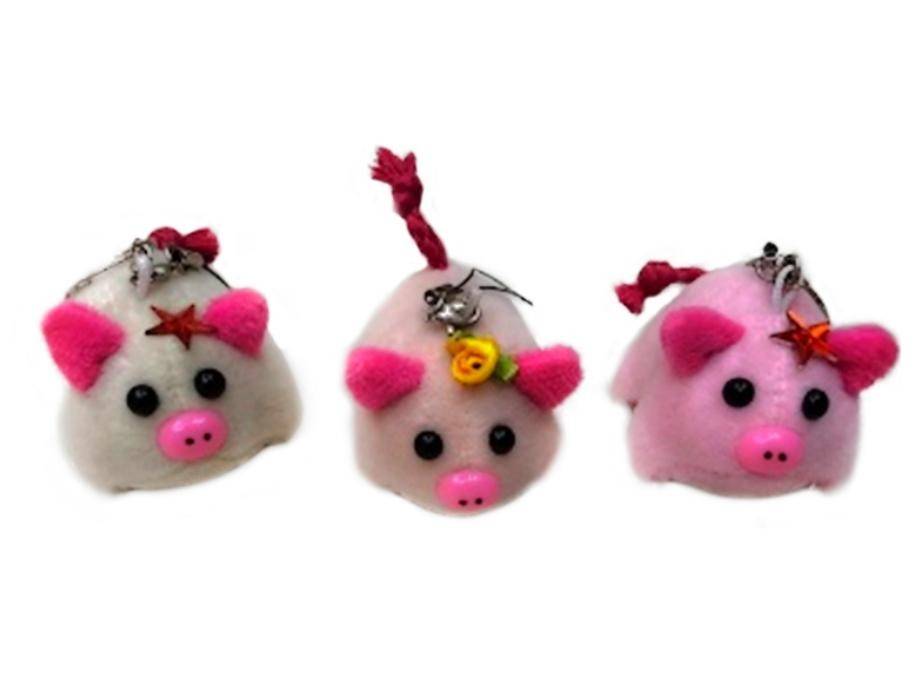 Мягкая игрушка-брелок Свинка S29  281-182 фото 1 — Egidius.ru