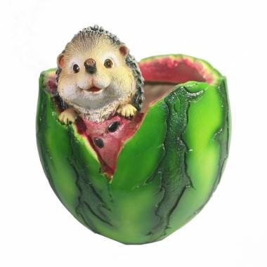 Кашпо садовое &quot;Ежик в арбузе&quot; 81-6894 — Egidius.ru