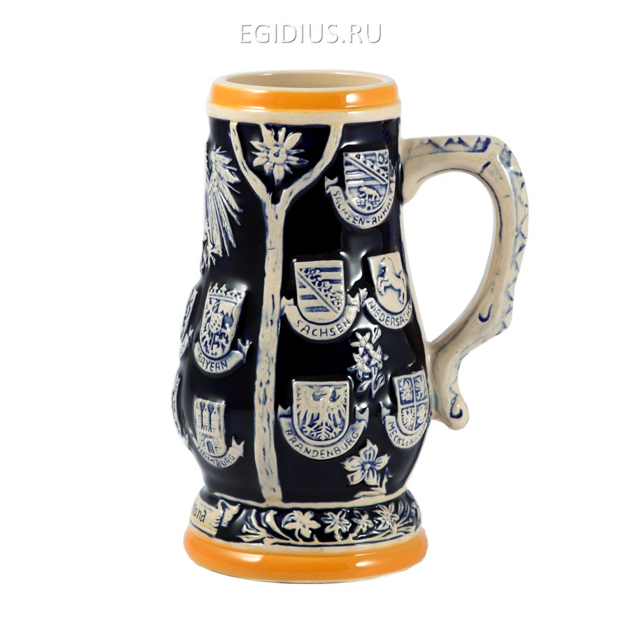 Пивная кружка коллекционная Германия 20см, 800мл  111-188 фото 1 — Egidius.ru