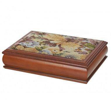 Шкатулка декоративная (для ювелирных украшений) &quot;Цветочная поляна&quot; 30,5*20*8см. 405-323 — Egidius.ru