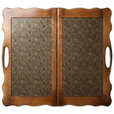 Настольная игра: Нарды &quot;Кожаные Золото&quot; большие в дипломате 4-2-378 — Egidius.ru