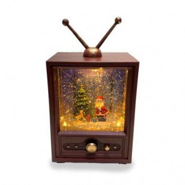 Новогодний светильник &quot;Телевизор&quot;с музыкой 20*14*10 см 3-1-241 — Egidius.ru