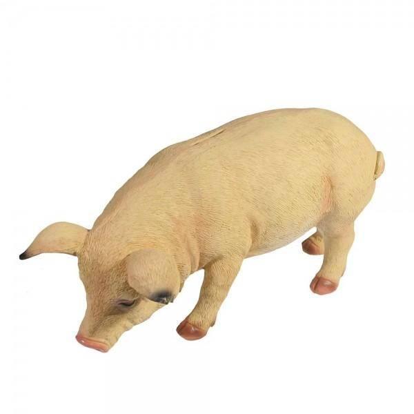 Копилка "Свинка Фуся" L29.5W12H13 (светлая) 82-0471 фото 1 — Egidius.ru