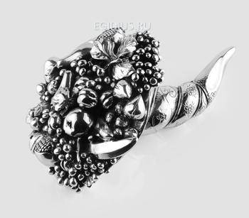 Статуэтка "Рог изобилия с ягодами и фруктами" 400-029 фото 1 &mdash; Egidius.ru