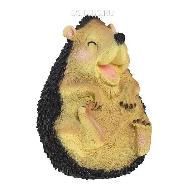 Садовая фигура Еж хохотун большой, L13.5 W16 H20 см 81-6097 фото 1 — Egidius.ru