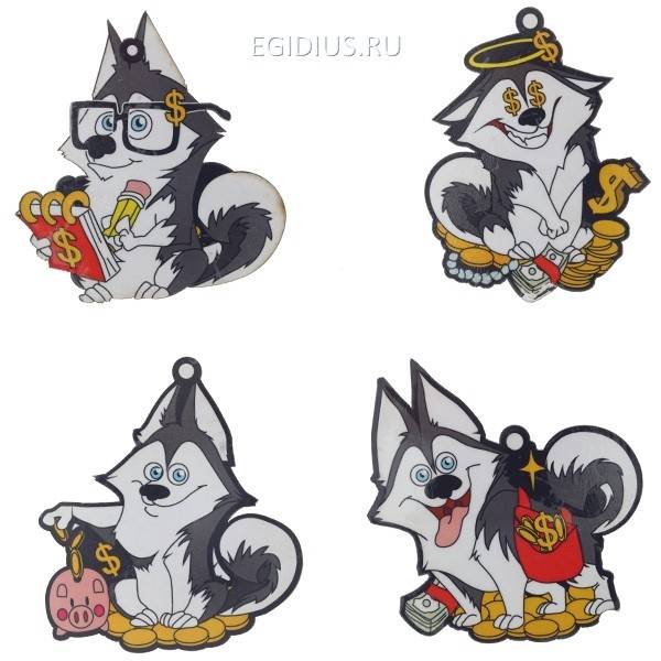 Магнит Собачка, H6.5 см, 4в.Символ 2018 года 81-3908 фото 1 — Egidius.ru