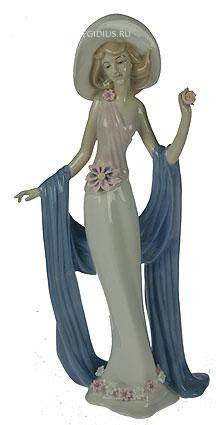 Статуэтка Девушка, фарфор 38см 113-087 фото 1 — Egidius.ru