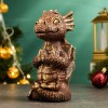 Копилка "Дракончик медитирует" (медь) 14,5*9*8см 81-3233 фото 2 — Egidius.ru