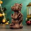 Копилка "Дракончик медитирует" (медь) 14,5*9*8см 81-3233 фото 3 — Egidius.ru