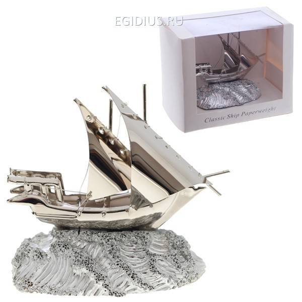 Фигурка декоративная "Корабль", 14х9х12 81-0541 фото 1 &mdash; Egidius.ru
