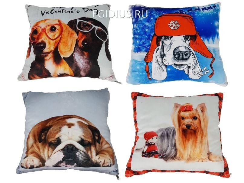 Упаковка-подушка для подарков Собака 30x30 см U38 281-077 фото 1 — Egidius.ru