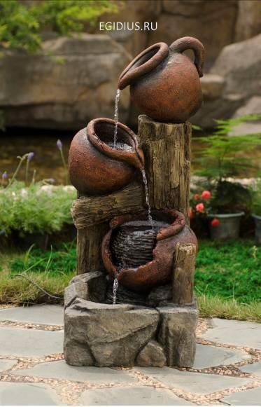 СадовыйФонтан декоративный "Кувшины" 31-0612 фото 1 — Egidius.ru