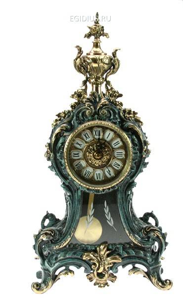 Часы каминные с маятником, бронза 50*26*15см  100-207 фото 1 — Egidius.ru