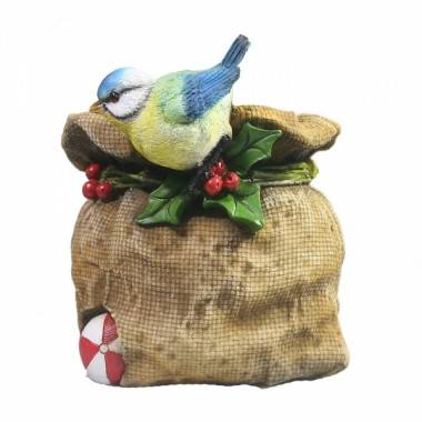 Кашпо садовое &quot;Мешок с синичкой&quot; 81-6896 — Egidius.ru